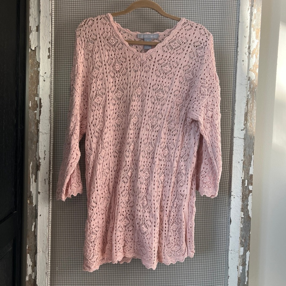 Modern Soul pink sweater 1XL tunic oversized